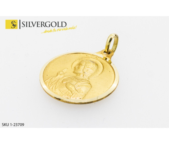 1-1-23709-1-Medalla Religiosa de imágenes religiosas. Oro 18 kt.