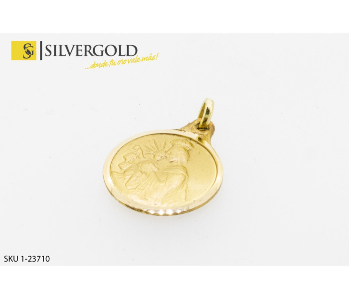 1-1-23710-1-Medalla de imágenes religiosas. Oro 18 kt.