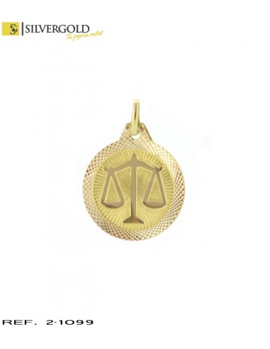 1-2-1099-1-Colgante medalla signo Libra