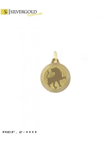 1-2-1111-1-Colgante medalla signo Leo