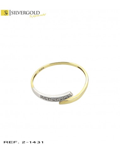 1-2-1431-1-DIA-Anillo bicolor con detalle de diamantes