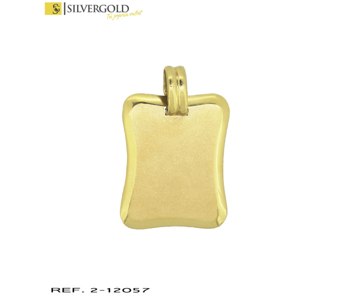 1-2-12057-2-Placa oro 18Kt. mate y brillo