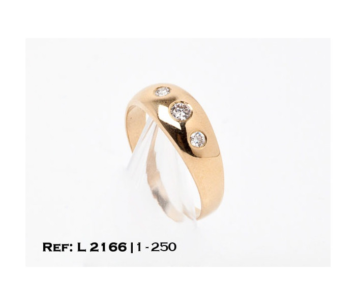 1-1-250-1-ANILLO ESTILO TRESILLO CON DIAMANTES (20,5 mm) L2166