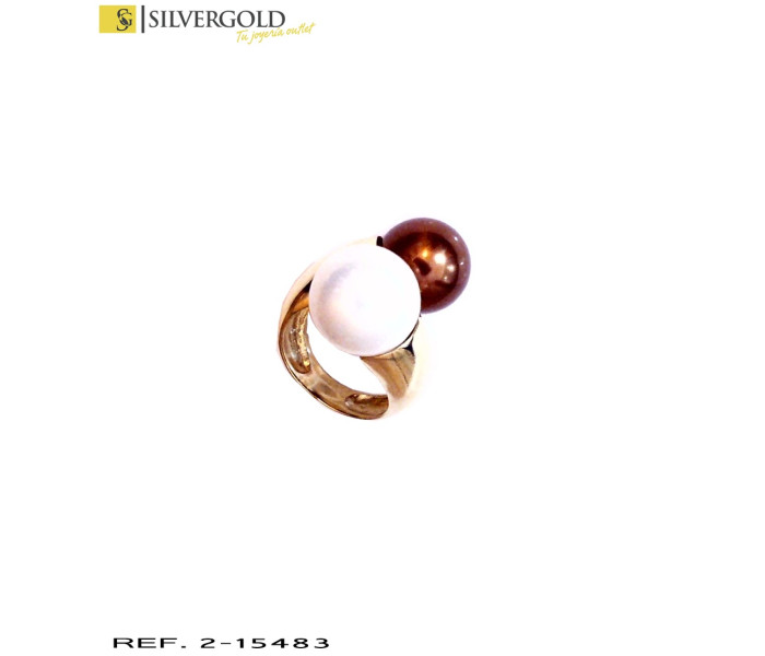 1-2-15483-1-Anillo oro 18Kt. estilo tu y yo con perlas