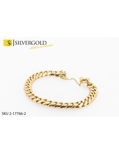 1-2-17766-1-Pulsera maciza estilo Cubana. Oro 1ª ley