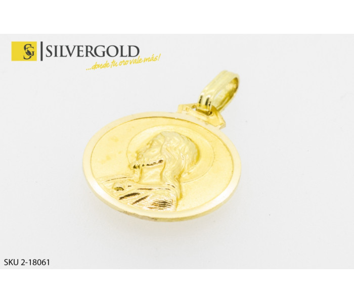 1-2-18061-1-Colgante de Medalla religiosa. Oro 18 kt.