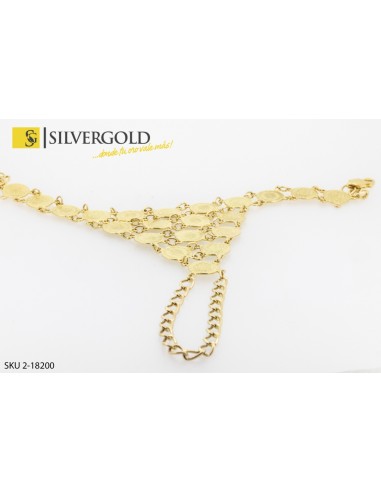 1-2-18200-1-Pulsera cruzamanos de monedas. Oro 18 kt.