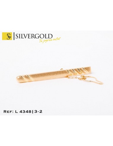 1-3-2-1-L 4348 Alfiler de corbata con gallonado en extremos