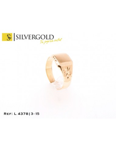 1-3-15-2-Sello oro 18Kt. de comunión cuadrado. L 4378