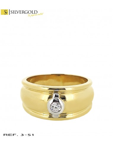 1-3-51-1-D-Solitario oro 18Kt. con diamante . L 4424