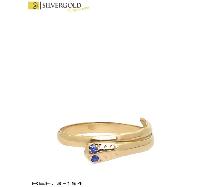 1-3-154-1-Anillo oro 18Kt. en forma de serpiente lisa L 3609