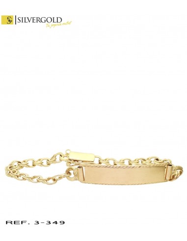 1-3-349-1-Esclava oro 18Kt. con de eslabón húngaro L 2681