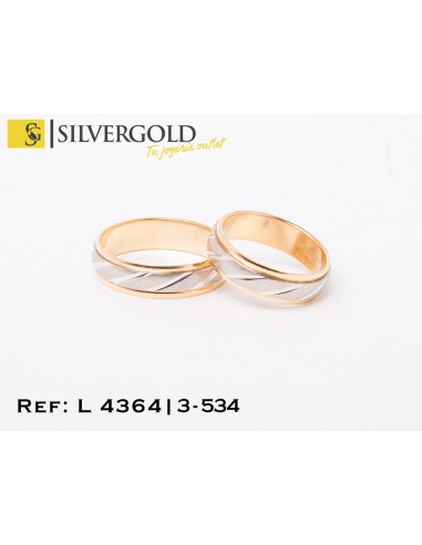 1-3-534-1-Alianzas bicolor con gallonado exterior (T. 18 y T. 26) L 4364