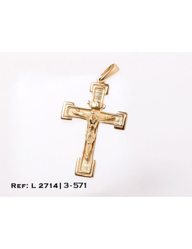 1-3-571-1-Crucifijo brazos planos L 2714