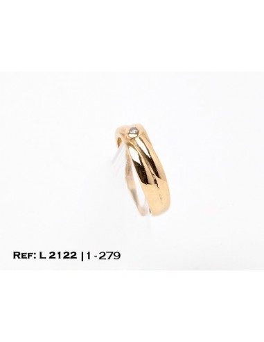 1-1-279-1-ANILLO ESTILO SOLITARIO CRUZADO (17,5 mm) L2122