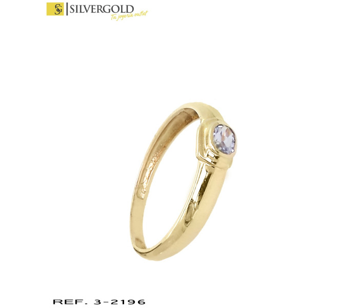 1-3-2196-1-Anillo oro 18Kt. estilo solitario