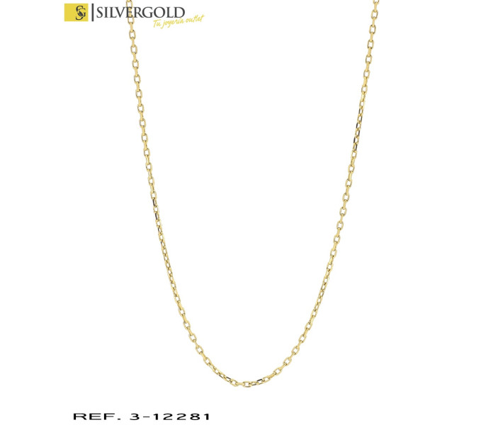 1-3-12281-1-Cadena estilo Forzada. Oro 18 kt.