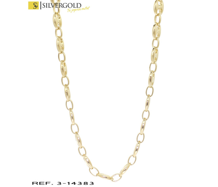 1-3-14383-1-Cadena oro 18Kt.Con contraste. de calabrotes