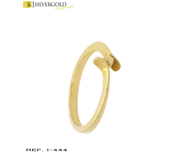 1-1-444-2-Anillo oro 18Kt. con detalle central L2944