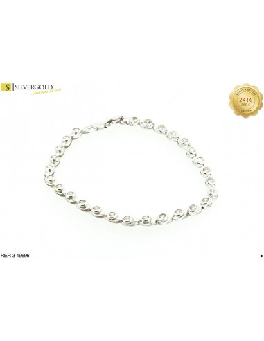 1-3-19696-1-Pulsera oro blanco alternada con piedras tipo circonitas y cierre mosquetón