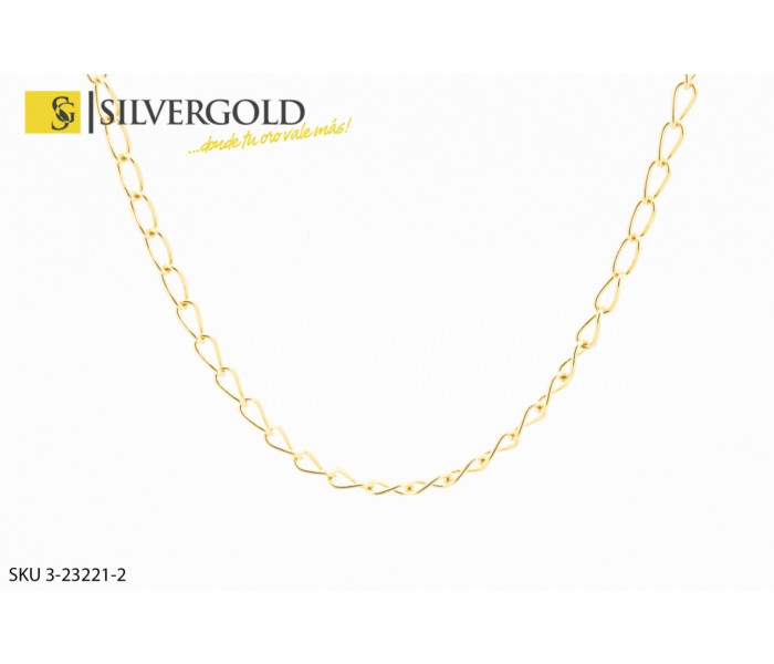 1-3-23221-1-Cadena de cierre argolla y eslabón Bilbao. Oro 18 kt