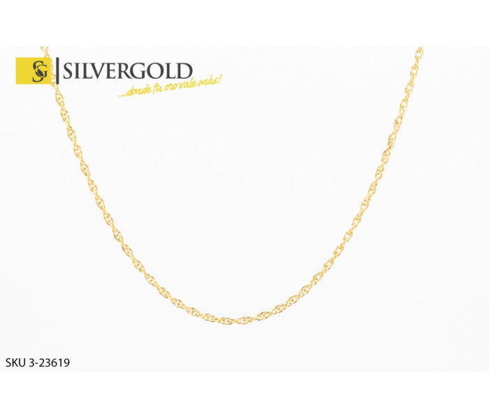 1-3-23619-1-Cadena estilo cordón con cierre criollo. Oro 18 kt
