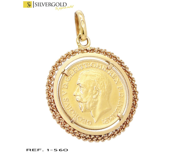 1-1-560-1-Colgante oro 18Kt. con moneda L2885