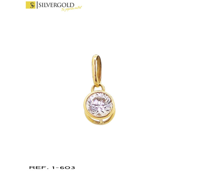 1-1-603-1-Colgante estilo solitario.Oro 18Kt L1806