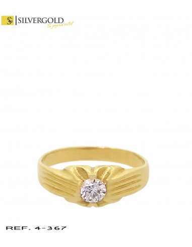 1-4-367-2-Anillo tipo solitario con circonita sobre garras