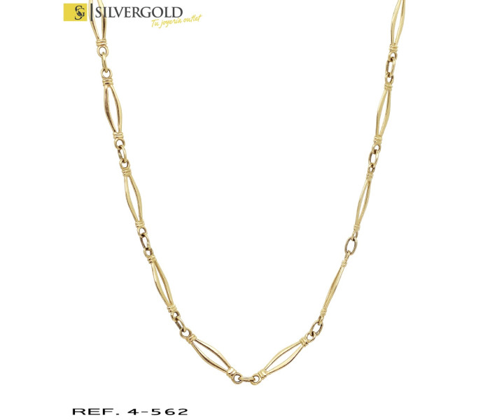 1-4-562-1-Gargantilla en oro 18 Kt. de 45 cm, con cierre