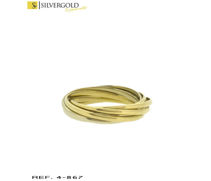 1-4-867-1-anillo estilo semanario. Talla 13