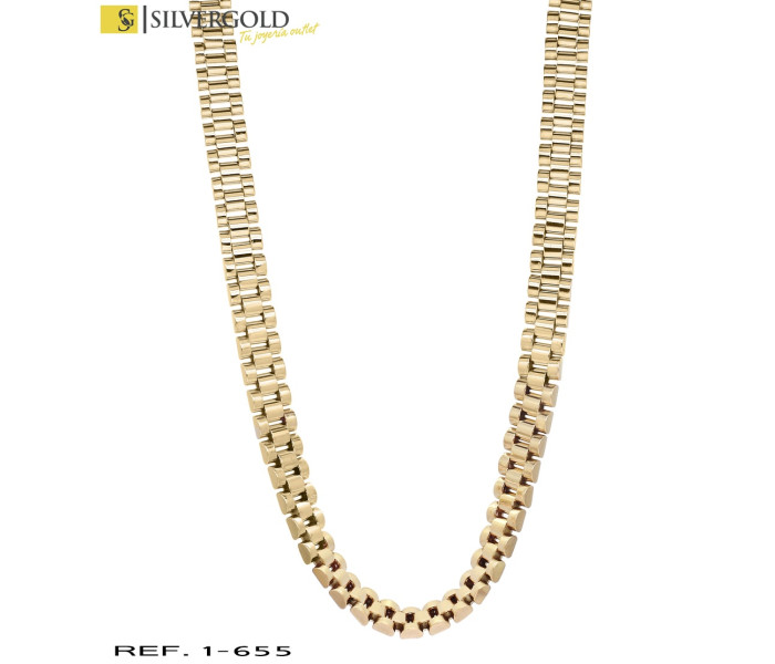 1-1-655-1-Gargantilla oro 18Kt. Rolex 3 bandasL2441