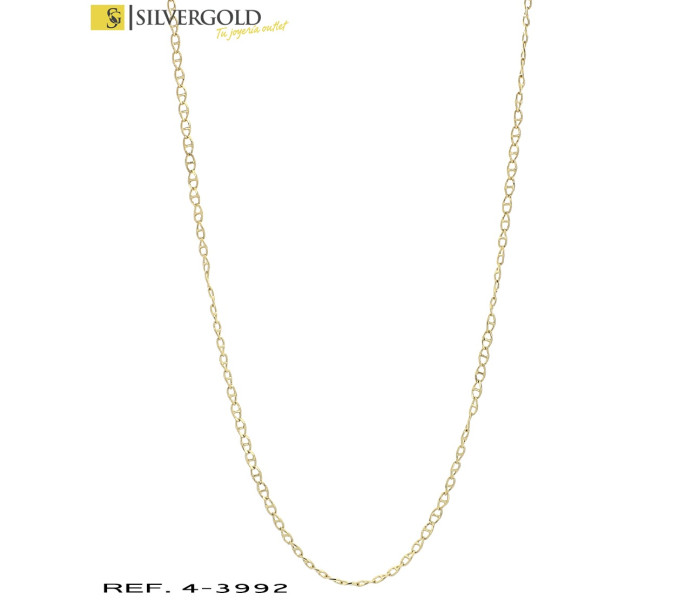 1-4-3992-1-Cadena oro 18Kt. infantil eslabón banana barra