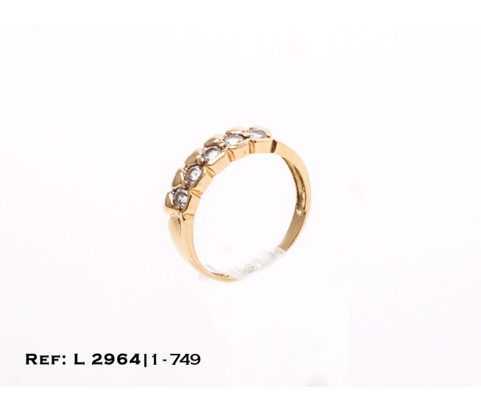 1-1-749-1-Anillo estilo cinquillo (Talla 19) L2964