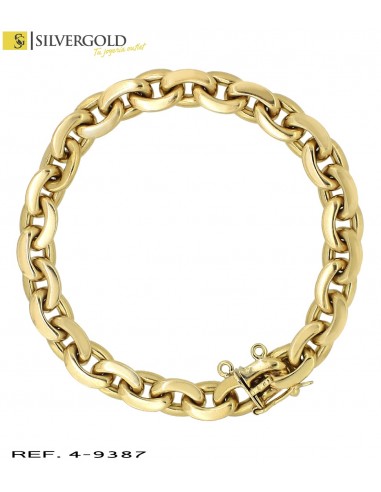 1-4-9387-2-Pulsera oro 18Kt. de eslabones ovales