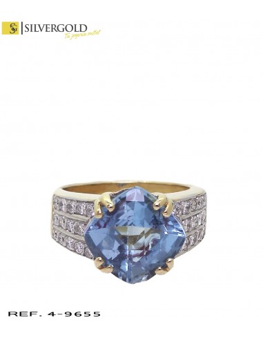 1-4-9655-1-DIA-ANILLO CON TOPACIO CENTRAL Y DIAMANTES.