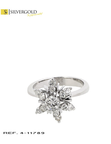 1-4-11789-1-DIA-Anillo oro blanco 18Kt. con diamantes