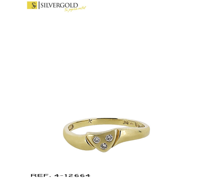 1-4-12664-1-D-Anillo oro 18Kt. con diamantes