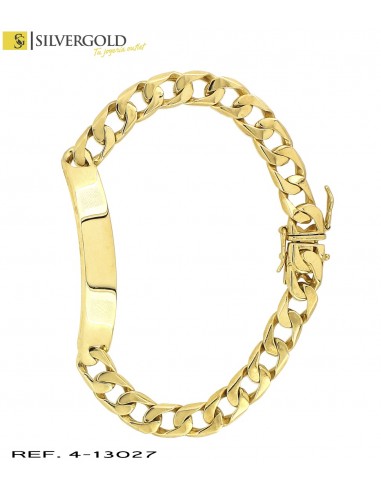 1-4-13027-1-Esclava oro 18Kt. eslabón estilo cubano