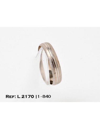1-1-840-1-ALIANZA ORO BLANCO CON LABRADO EXTERIOR (27 mm) L2170
