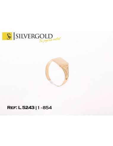 1-1-854-1-Anillo tipo sello infantil con labrados T3 L5243