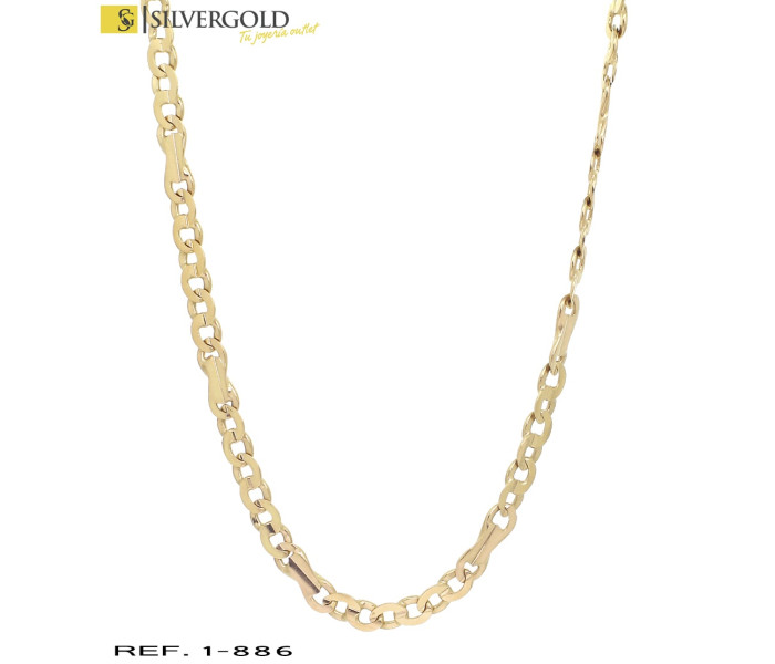 1-1-886-1-Cadena oro 18Kt. alternada L1182.
