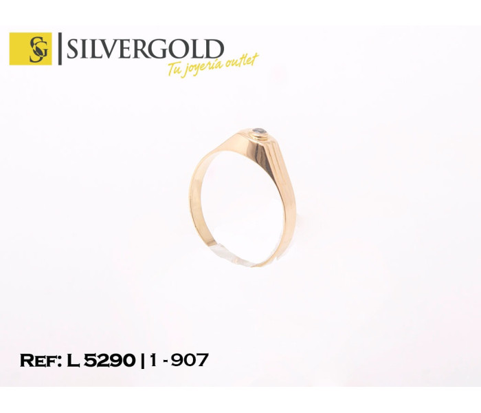 1-1-907-2-Solitario oro 18Kt. infantil L5290