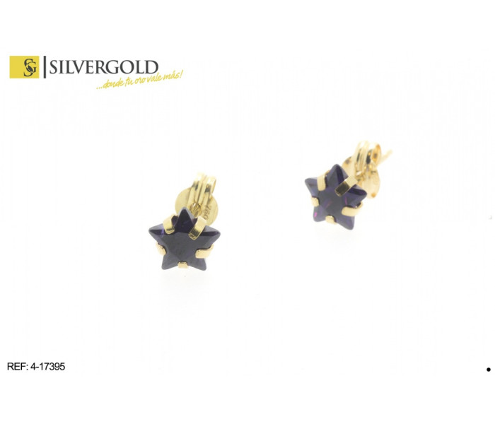 1-4-17395-1-Pendientes con tuerca y piedra central morada