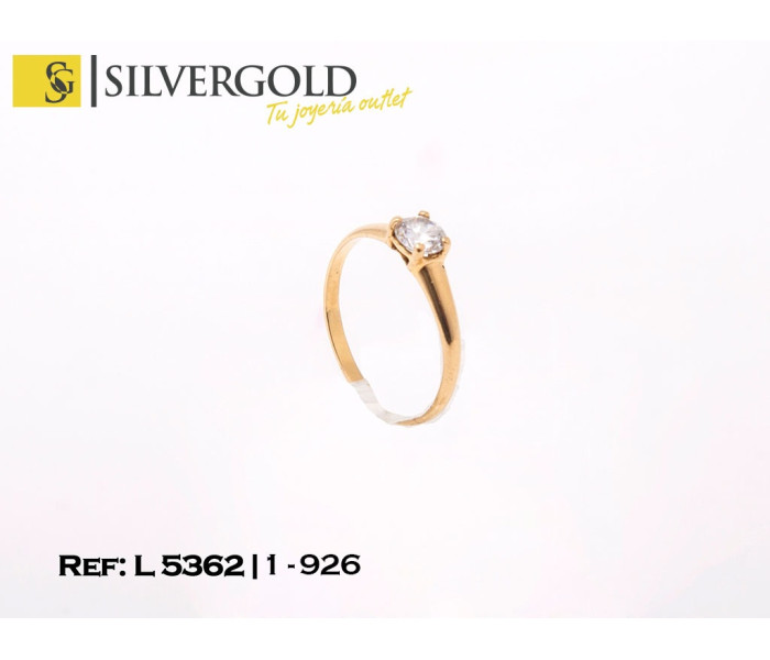 1-1-926-1-Anillo infantil oro 18Kt. tipo solitario L5362