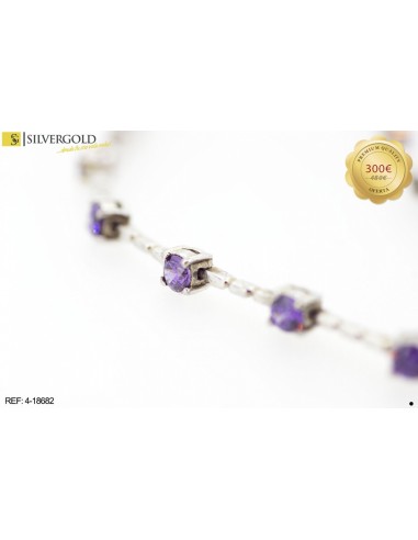 1-4-18682-1-Pulsera oro blanco con piedras lilas