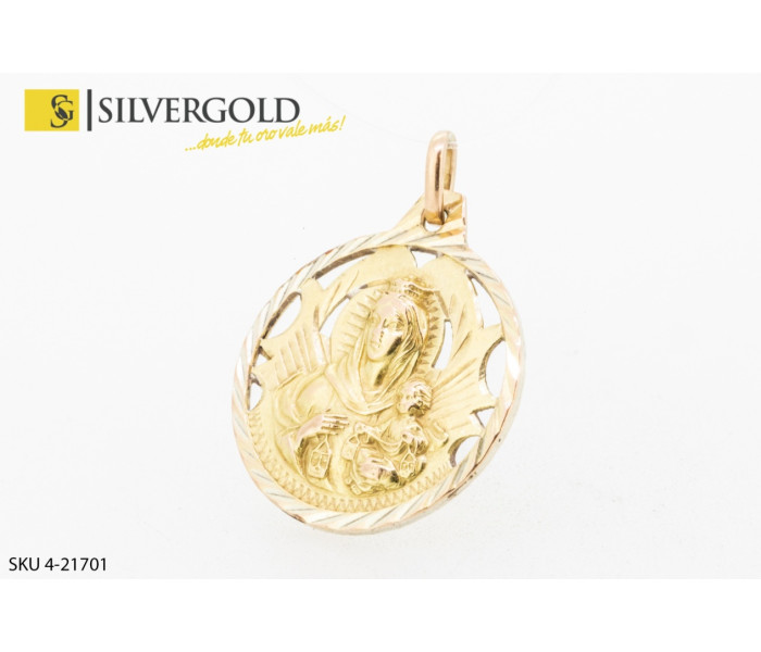 1-4-21701-1-Medalla calada motivos religiosos. Oro 18 kt