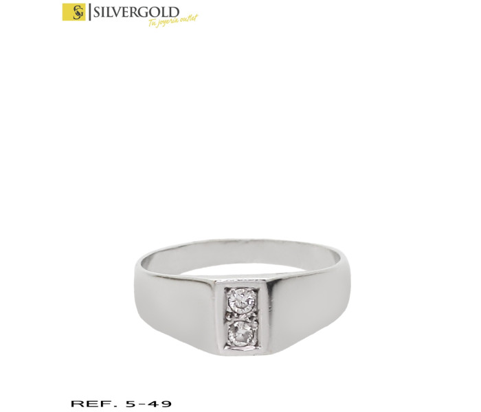 1-5-49-2-DIA-Anillo oro blanco 18Kt. con diamantes