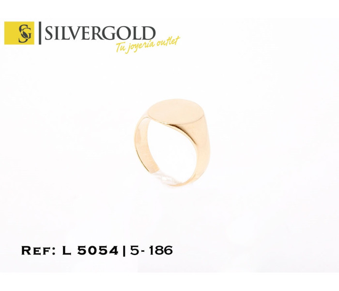 1-5-186-2-Sello oro 18Kt. infantil, oval L5054