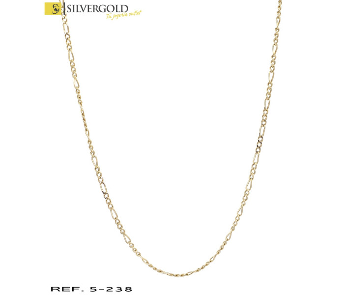 1-5-238-1-Cadena tipo cartier. Oro 18Kt. con contraste L5095